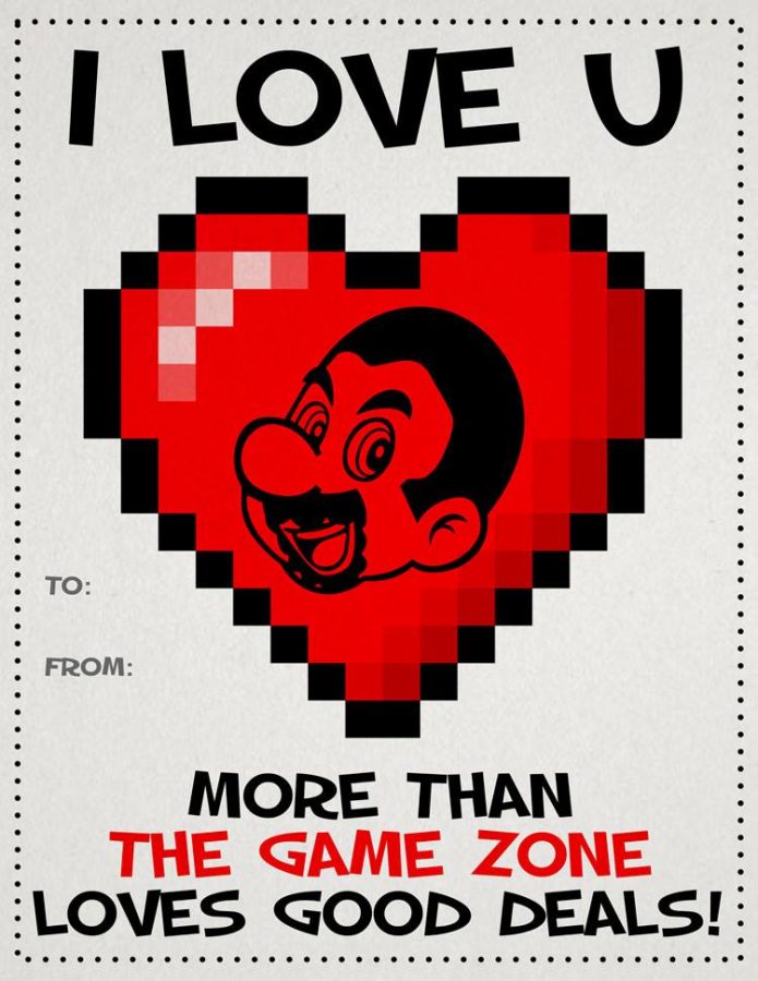 FREE The Game Zone Valentine's Day Card